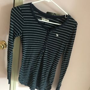 striped abercrombie top